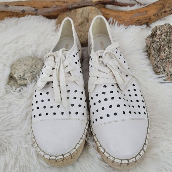 Nine west gigantic white espadrille sneakers - Picture 6 of 9